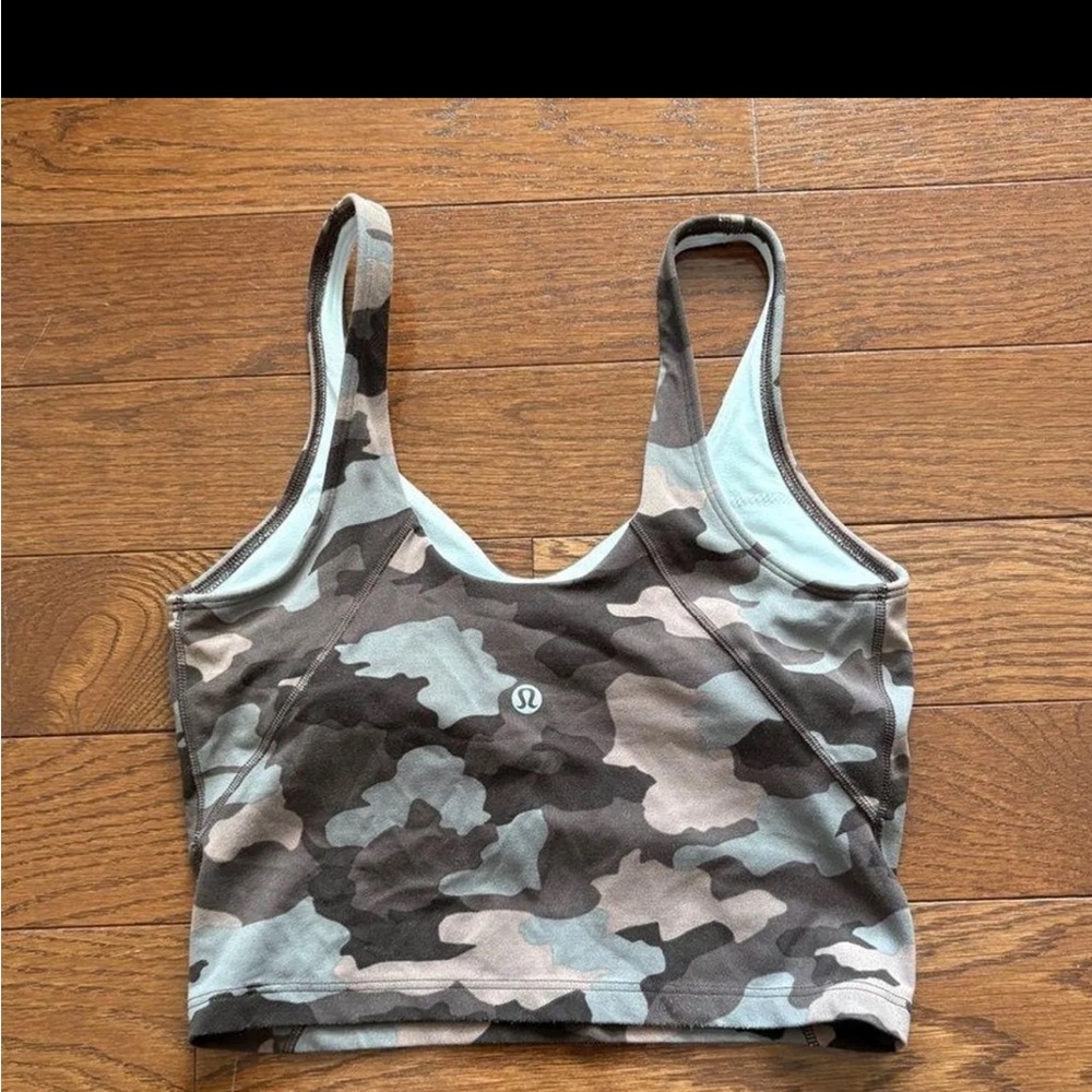 Lululemon Athletica Camo Align Cropped Tank Top